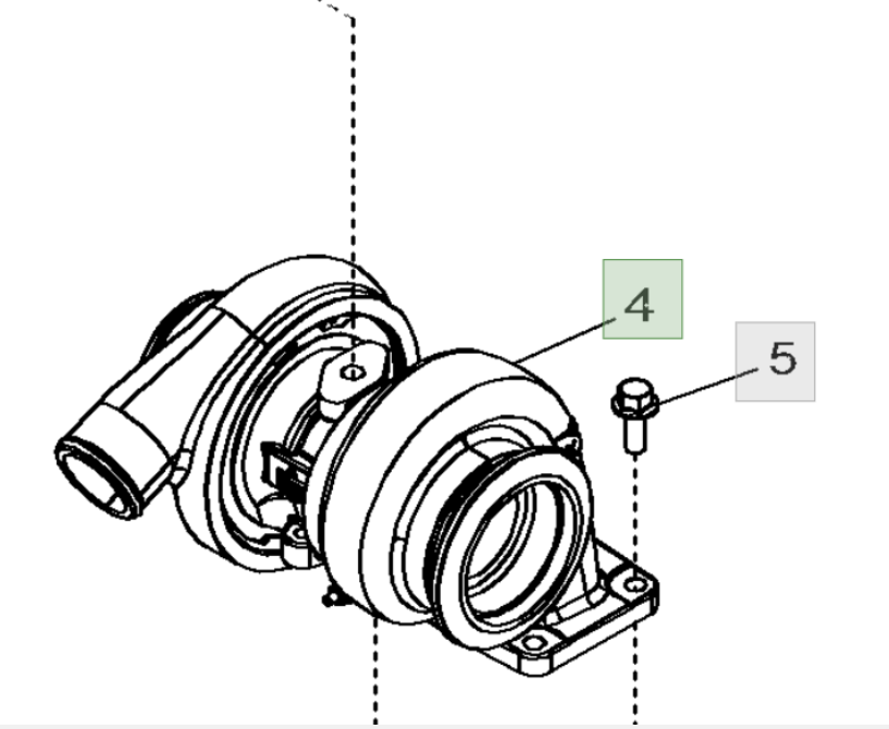 約翰迪爾強鹿4045TF220渦輪增壓器RE508971